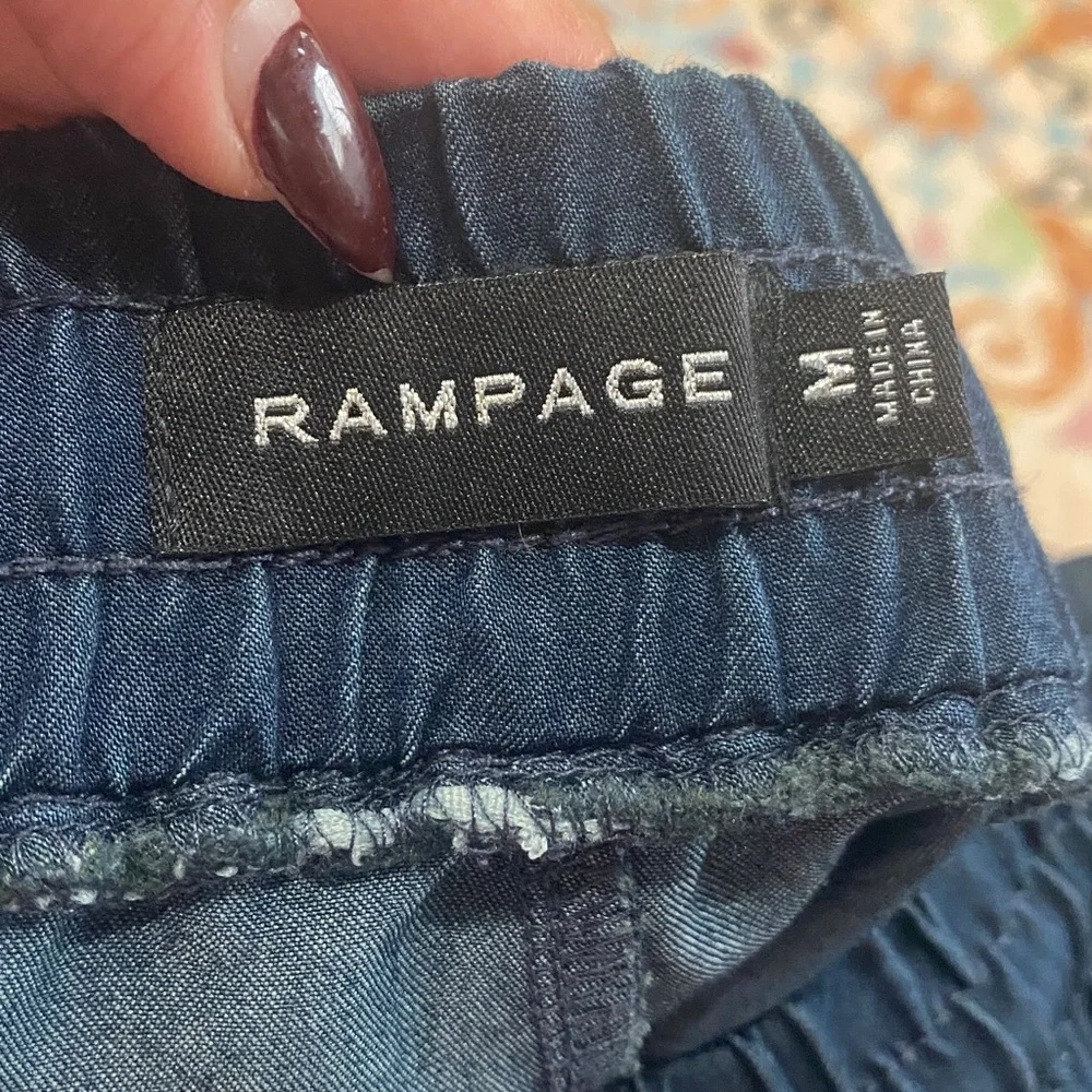 3/$25*Rampage Black High Waist Pom-Pom Shorts - Picture 5 of 6